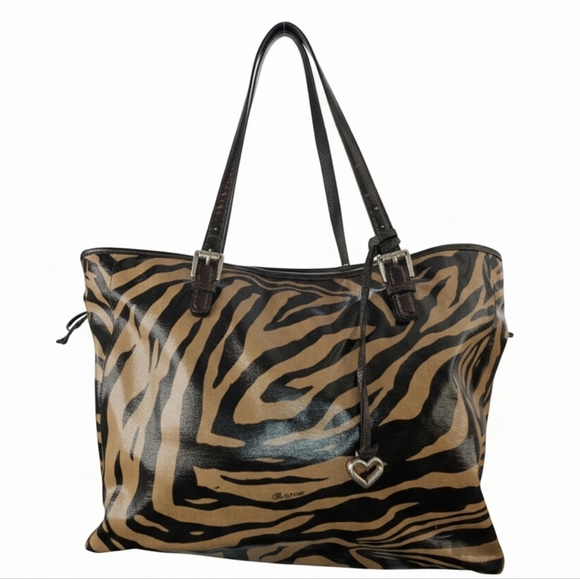 Brighton Handbags - Brighton Zebra Print Tote Bag Africa Stories